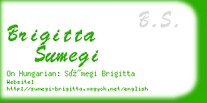 brigitta sumegi business card